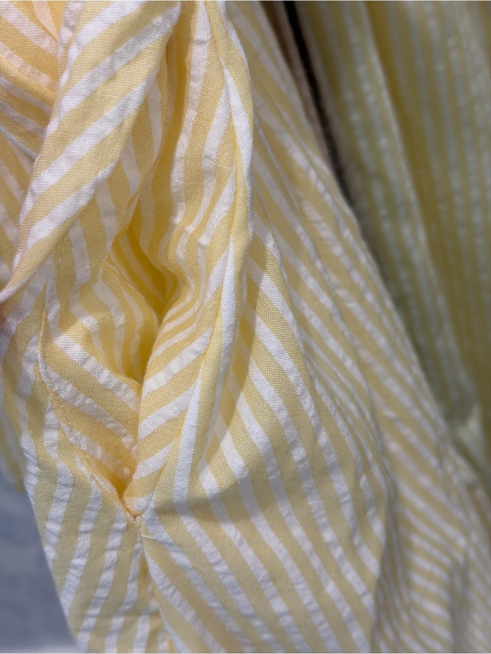 Yellow Wrap Midi Dress with Self Tie Belt - Picture 5 of 6